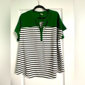 PerSeption Concept XL Color Block Blouse**